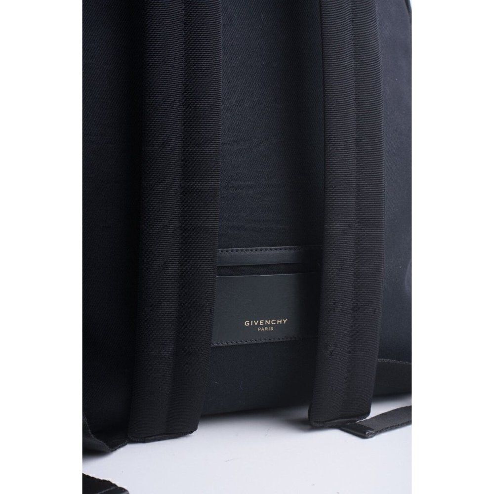 GIVENCHY Unisex Bookbag CI Back Pack Black Large Studded Canvas Leather NWT - Picture 6 of 10